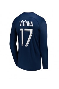 Paris Saint-Germain Vitinha Ferreira #17 Voetbaltruitje Thuis tenue 2022-23 Lange Mouw